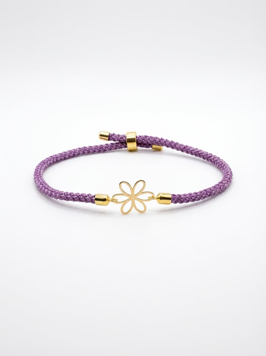 دستبند لیزری نخی بنفش