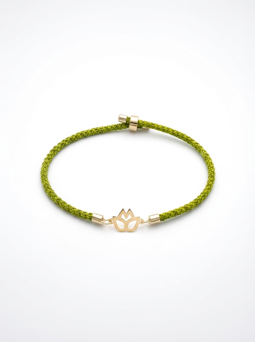 دستبند لیزری نخی سبز