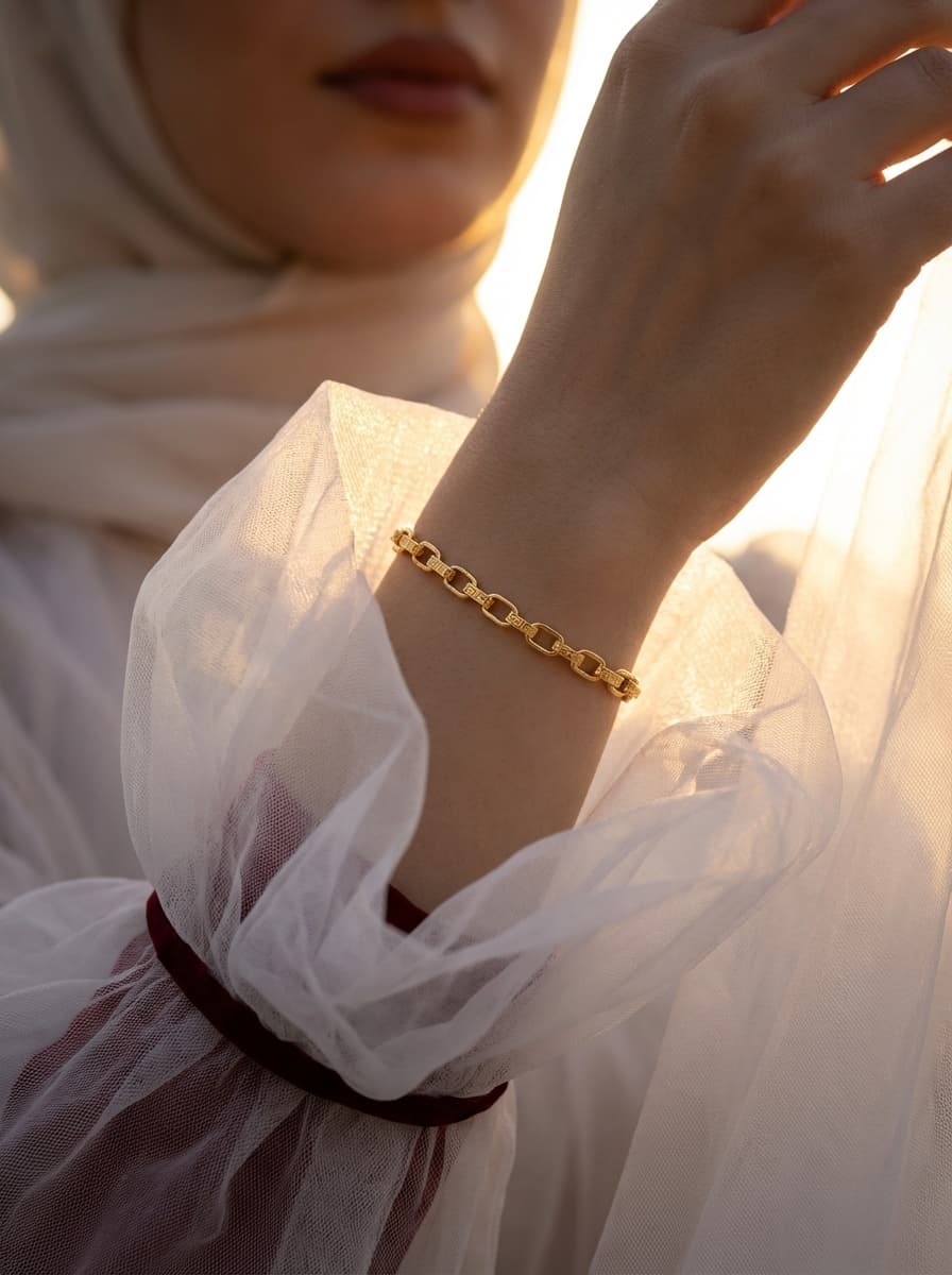 دستبند آجری طرح ورساچ زنانه