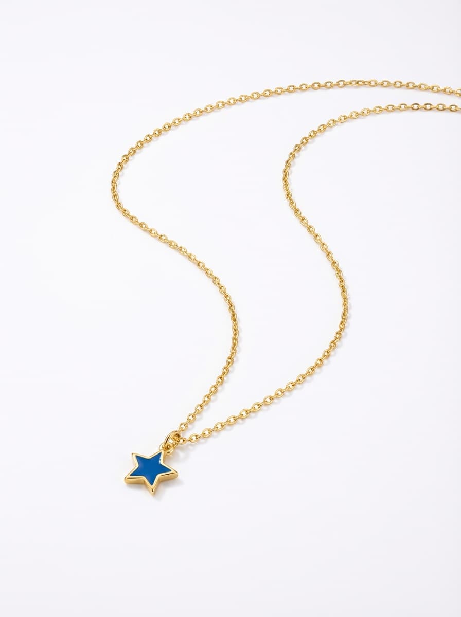 گردنبند طلا مینیمال طرح ستاره