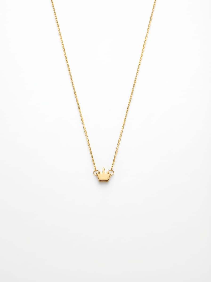 گردنبند طلا مینیمال طرح تاج
