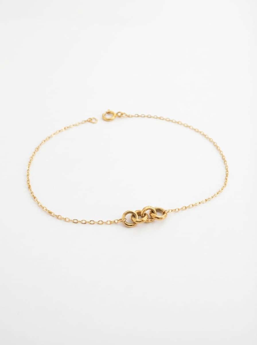 دستبند طلا مینیمال طرح رولو