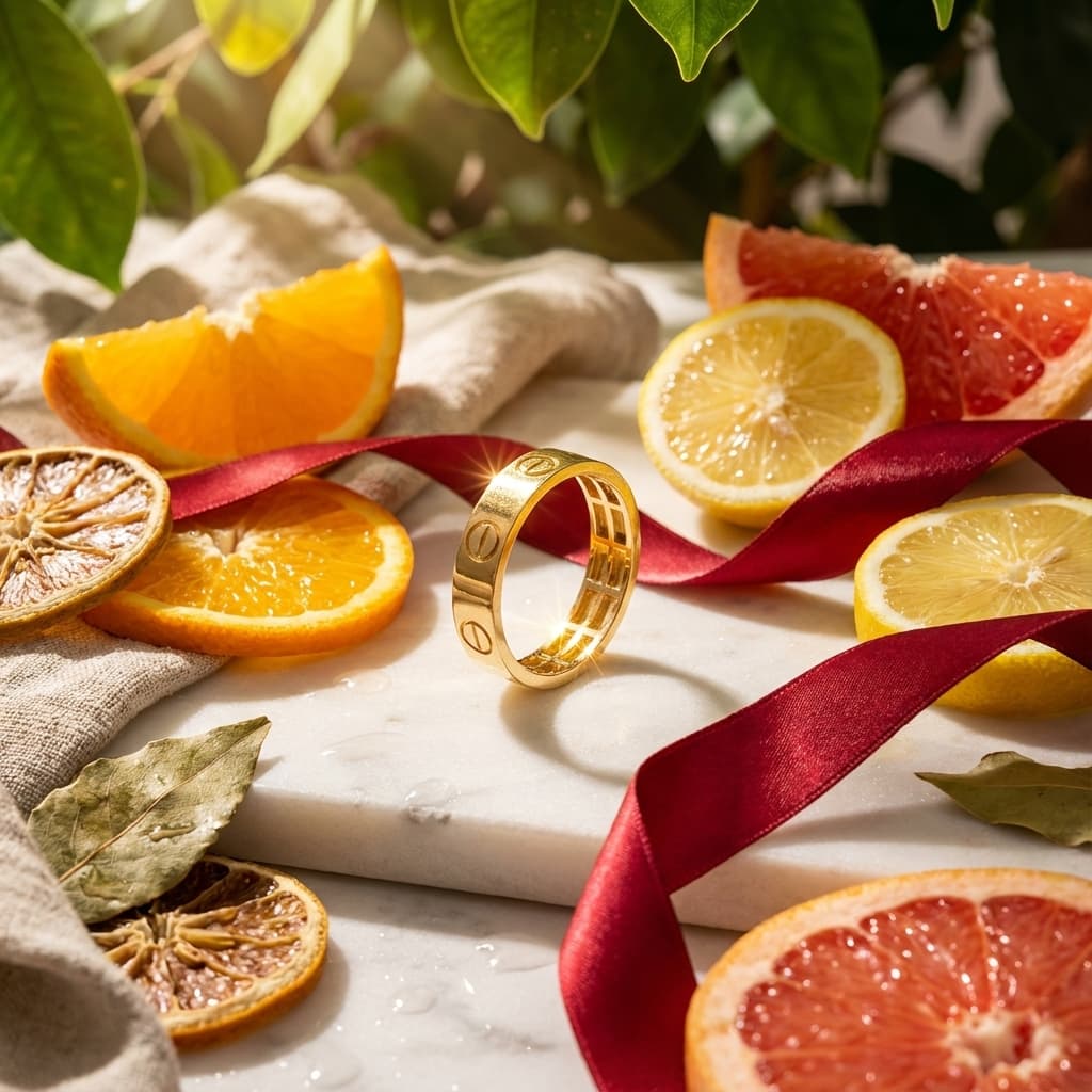 انگشتر طلا طرح لاو کارتیر