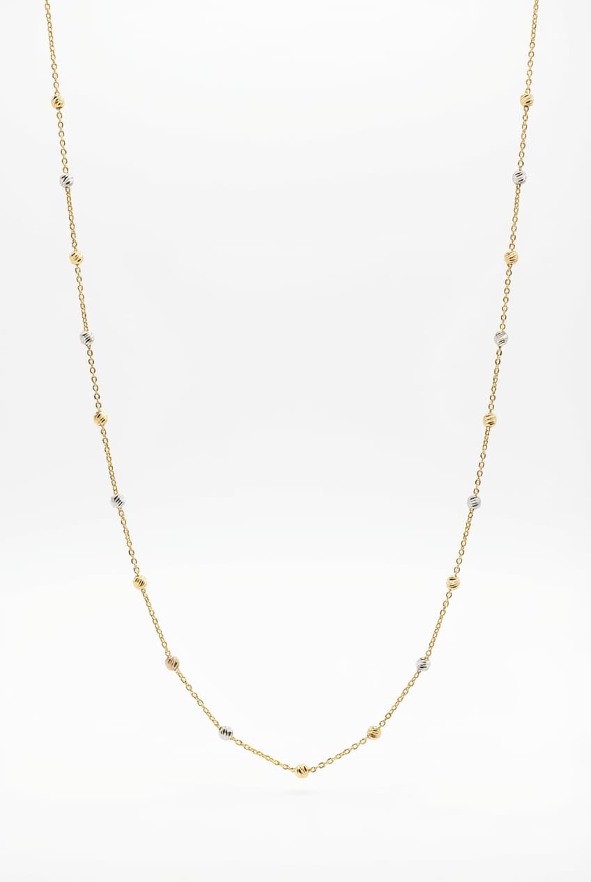 زنجیر طلا زنانه مدل گوی البرناردو