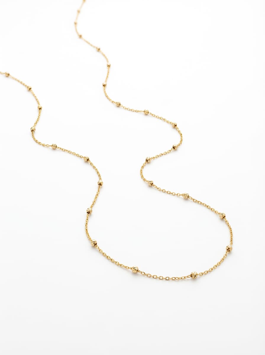 زنجیر طلا زنانه مدل گوی البرناردو