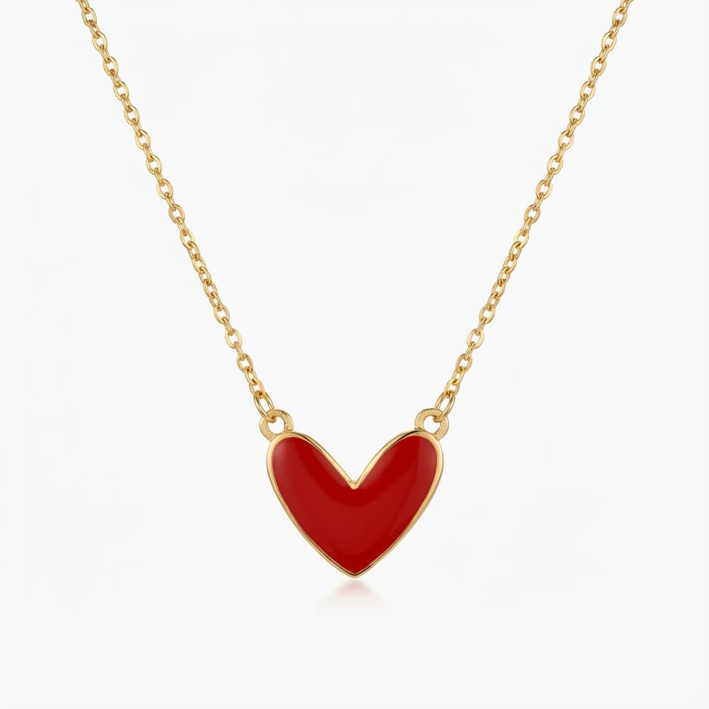 نیم ست طلا زنانه طرح قلب 