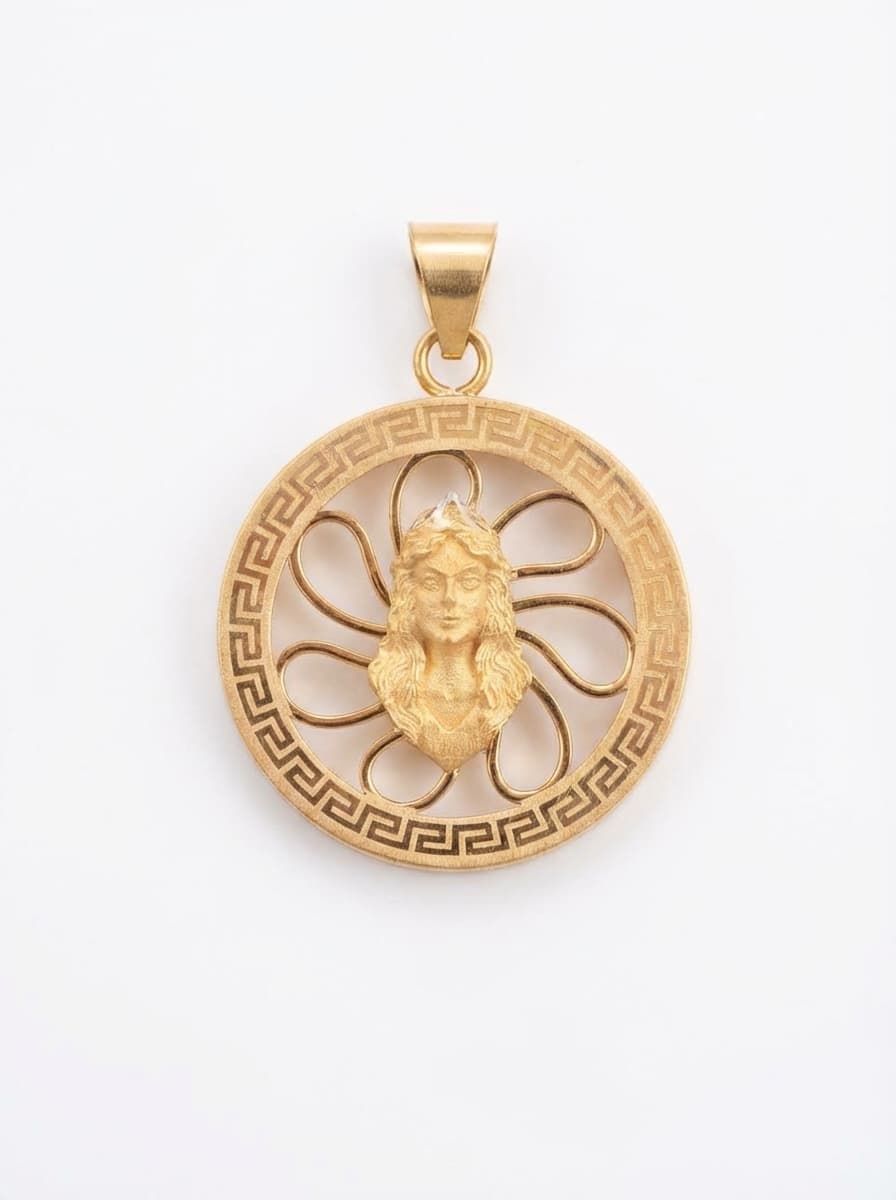 پلاک طلا زنانه طرح ورساچ