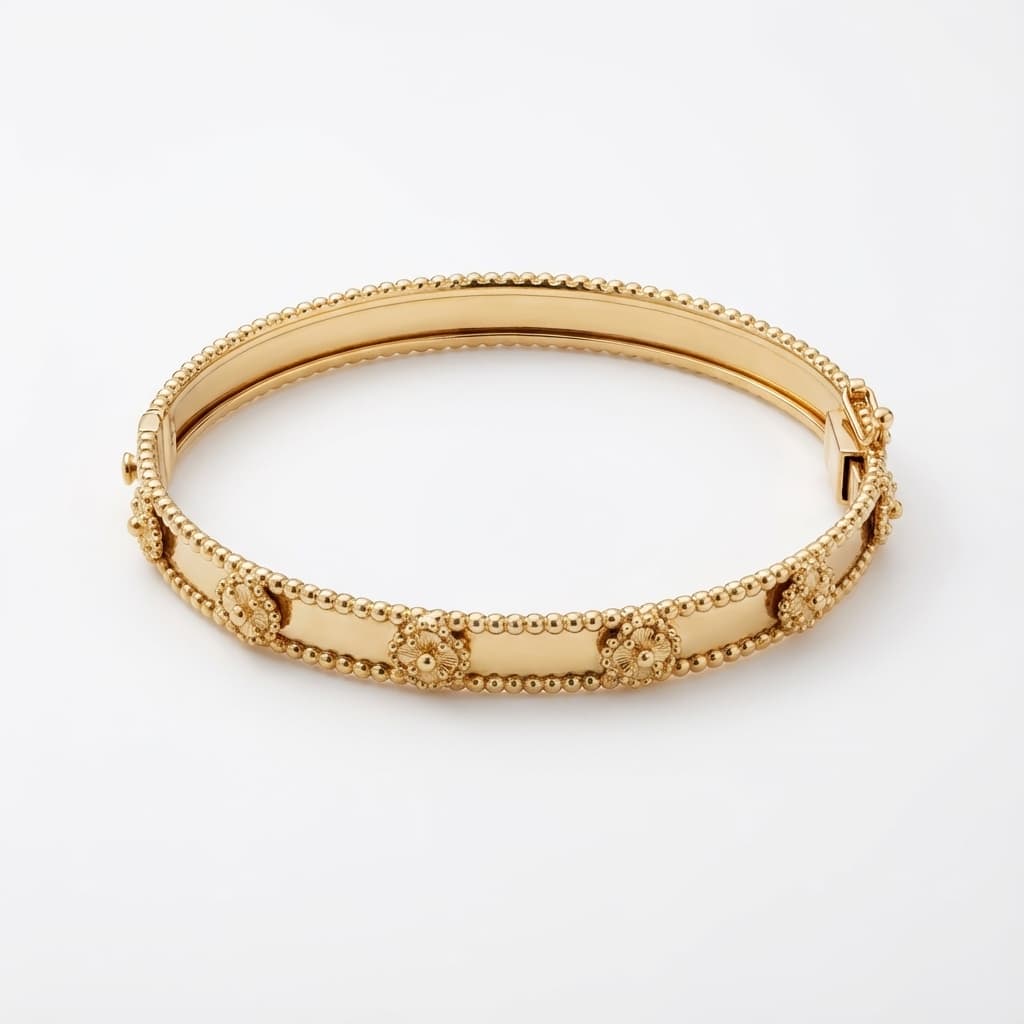 بنگل طلا زنانه مدل ونکلیف