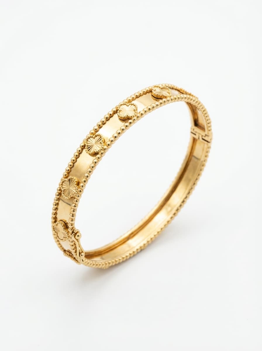 بنگل طلا زنانه مدل ونکلیف