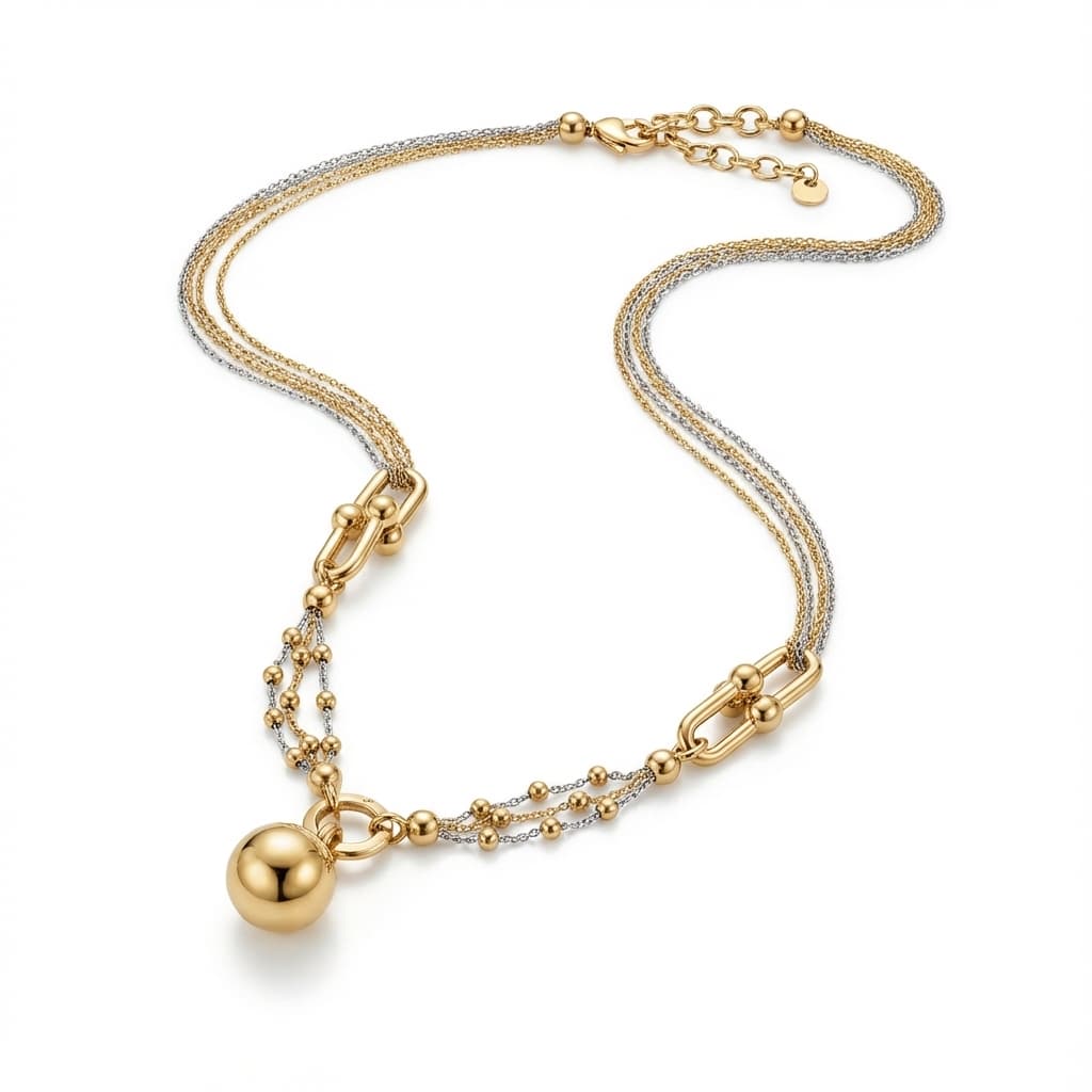 سرویس طلا زنانه مدل تلفیقی برند حوا 