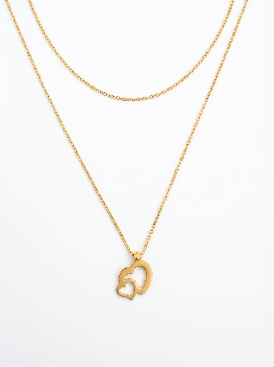 گردنبند طلا زنانه با پلاک لیزری